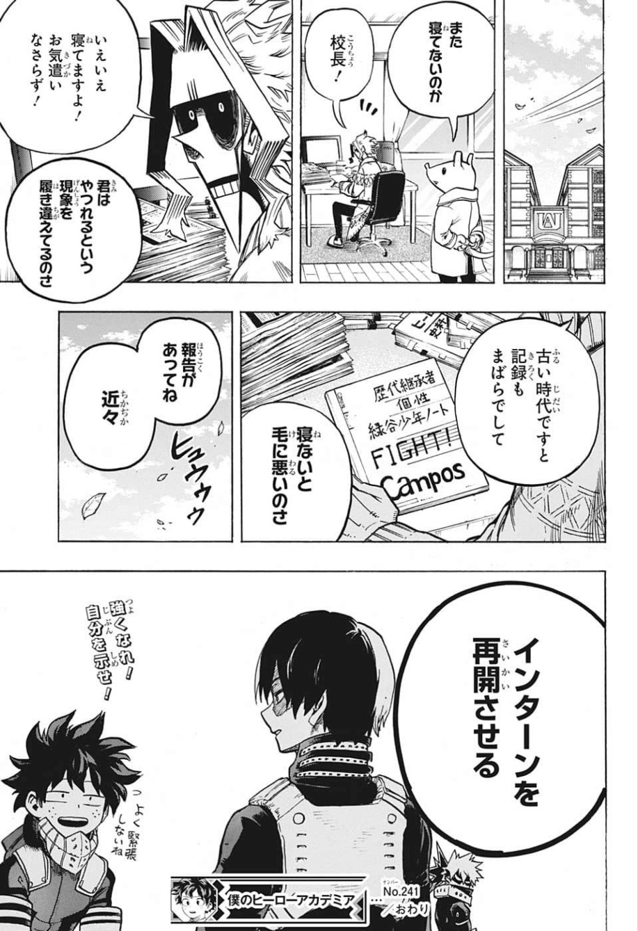 Boku no Hero Academia - Chapter 241 - Page 17