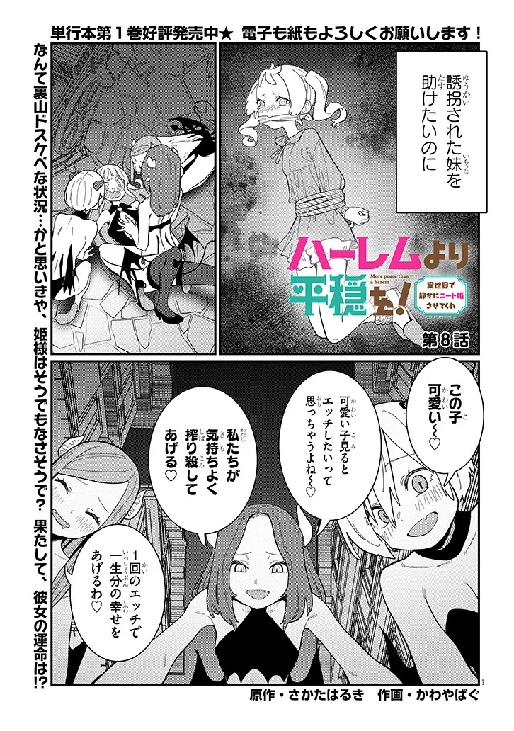 Harem yori Heion wo! Isekai de Shizuka ni Neet Himesasetekure - Chapter 8.1 - Page 1