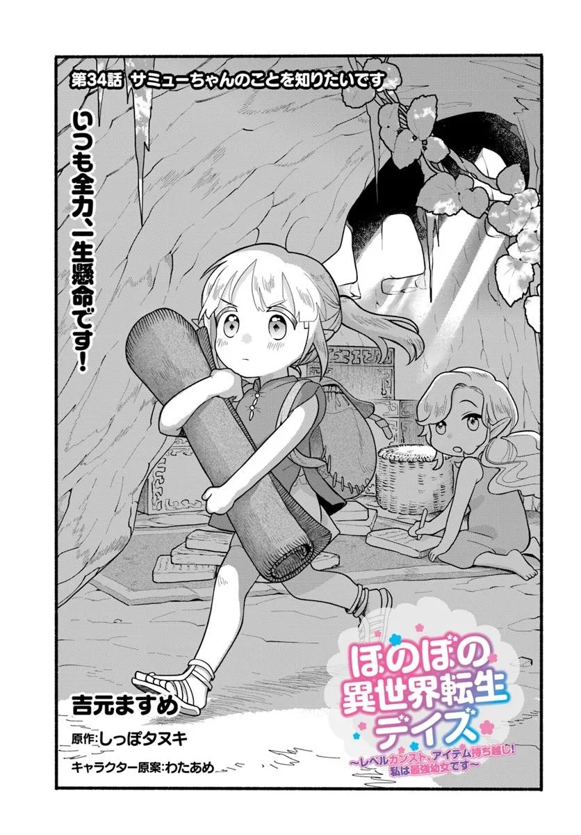 Honobo no Isekai Tensei Days ~ Level Counter, Item Mochi Goshi! Watashi wa Saikyou Youjo desu ~ - Chapter 34 - Page 1