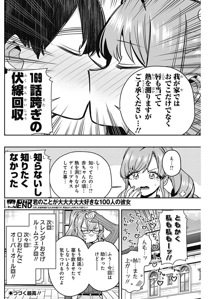 Kimi no Koto ga Dai Dai Dai Dai Daisuki na 100-ri no Kanojo - Chapter 171 - Page 20