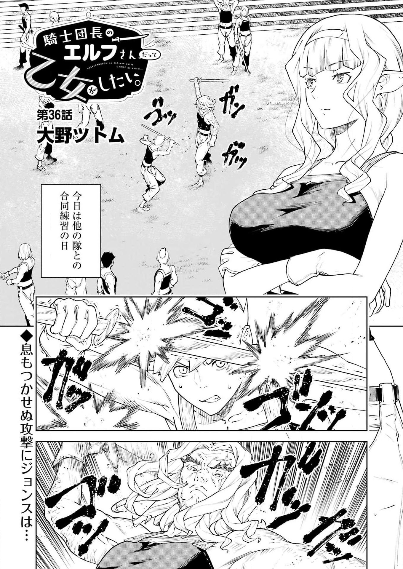 Kishi Danchou no Elf-san Datte Otome ga shitai. - Chapter 36 - Page 1