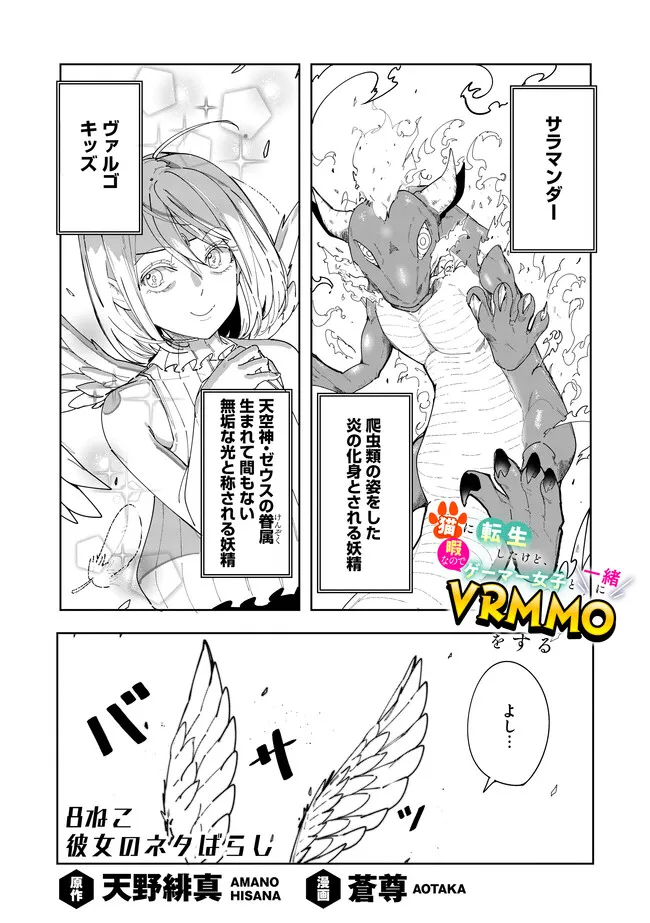 Neko ni Tensei shitakedo, Hima na no de Gamer Joshi to Issho ni VRMMO wo suru - Chapter 8.1 - Page 1