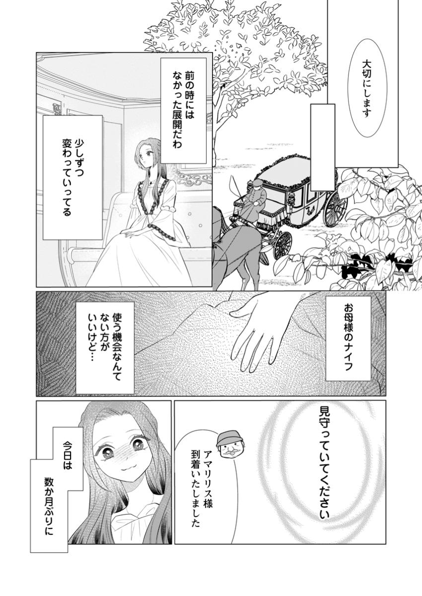 Rou no Naka de Mezameta Akuyaku Reijou wa Shinitakunai – Shokei wo Kaihi Shitara, Matteita no wa Dekiai deshita - Chapter 18.2 - Page 6