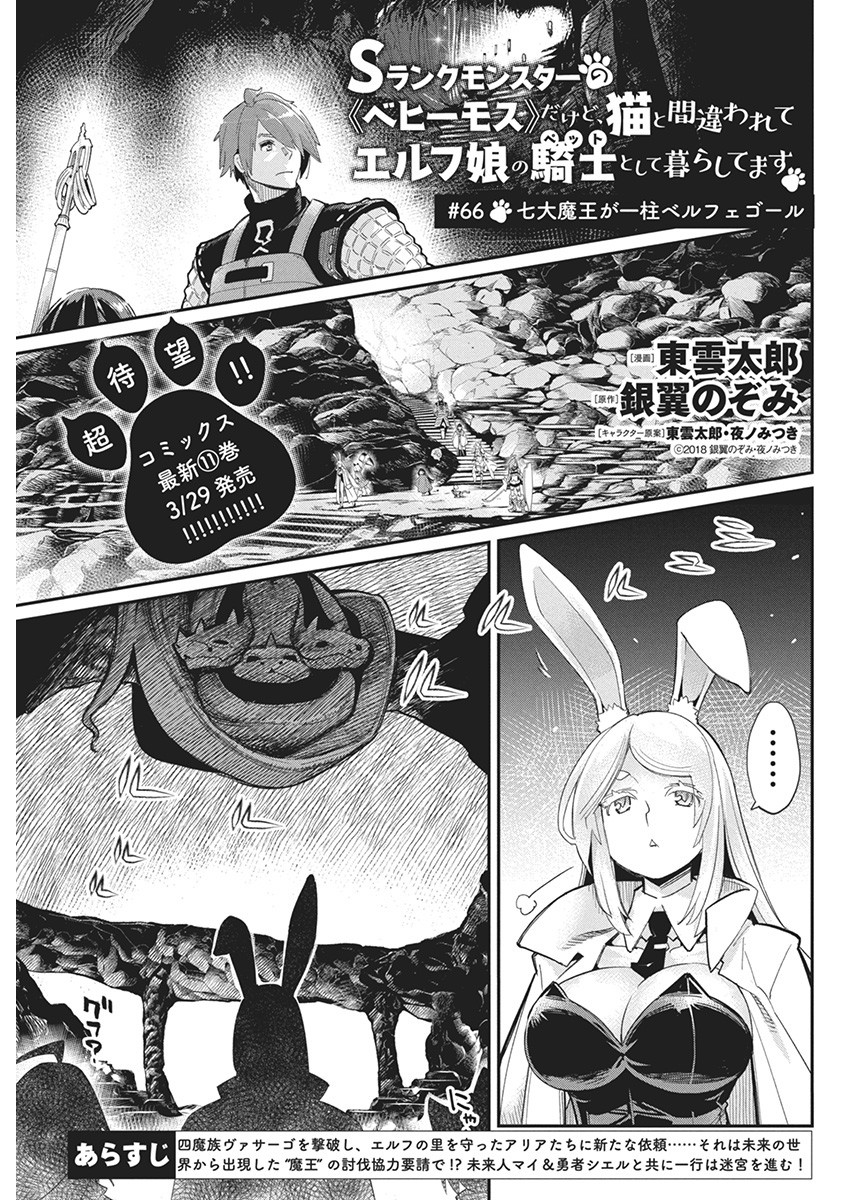 S-Rank Monster no Behemoth Dakedo, Neko to Machigawarete Erufu Musume no Kishi (Pet) Toshite Kurashitemasu - Chapter 66 - Page 1