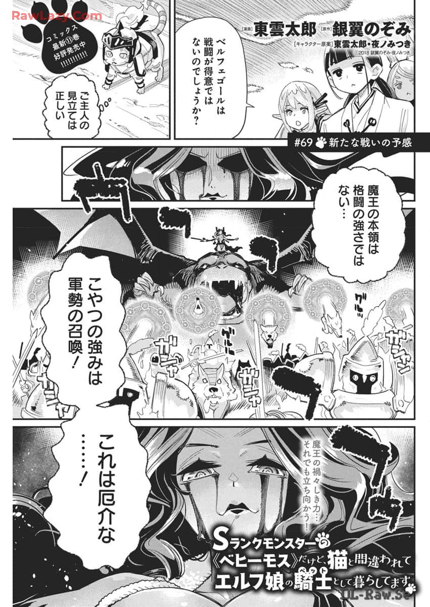 S-Rank Monster no Behemoth Dakedo, Neko to Machigawarete Erufu Musume no Kishi (Pet) Toshite Kurashitemasu - Chapter 69 - Page 1