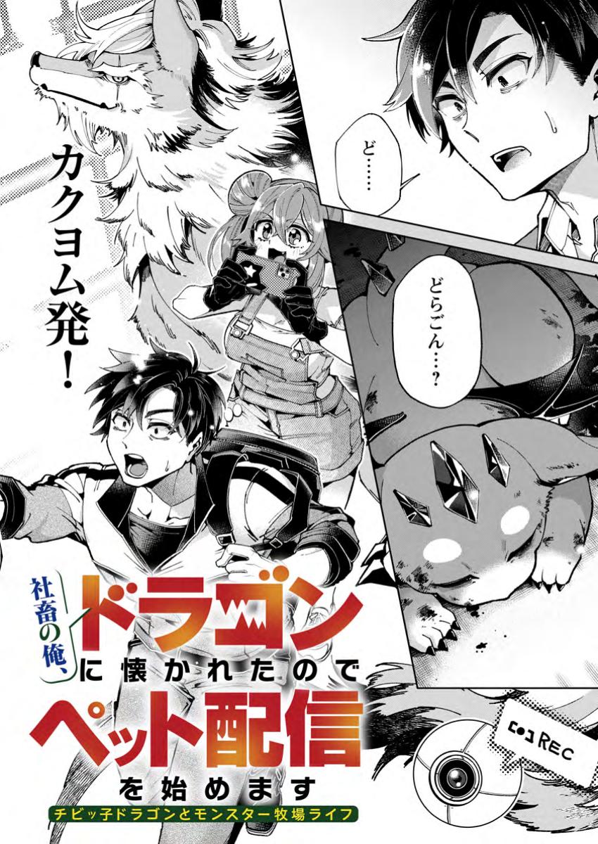 Shachiku no Ore, Dragon ni Idakaretanode Pet Haishin wo Hajimemasu Chibi Ko Dragon to Monster Bokujo Life - Chapter 1 - Page 2