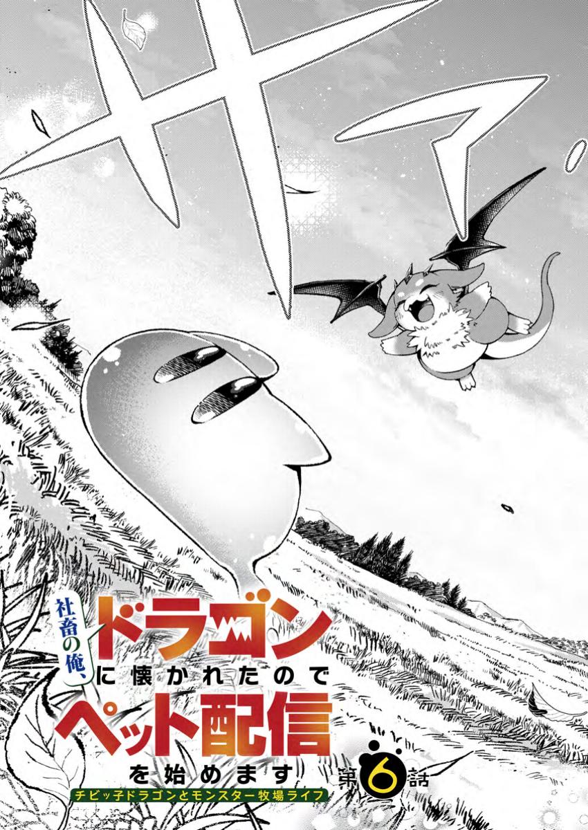 Shachiku no Ore, Dragon ni Idakaretanode Pet Haishin wo Hajimemasu Chibi Ko Dragon to Monster Bokujo Life - Chapter 6.1 - Page 3