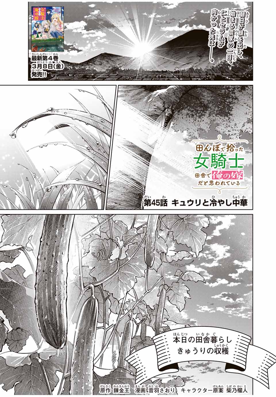 Tanbo de Hirotta Onna Kishi, Inaka de Ore no Yomeda to Omowareteiru - Chapter 45 - Page 1