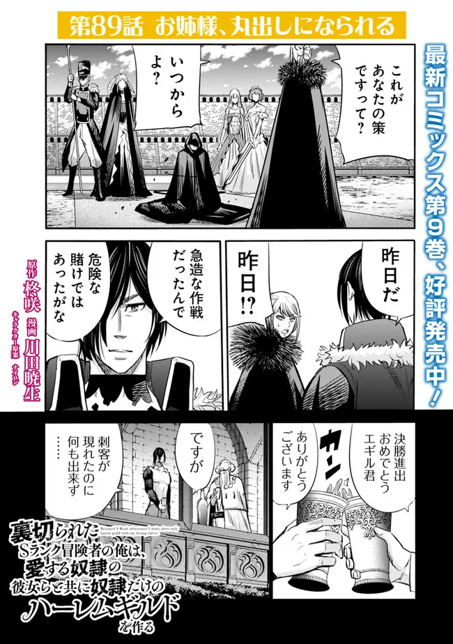 Uragirareta S-Rank Boukensha no Ore wa, Ai suru Dorei no Kanojora to Tomo ni Dorei dake no Harem Guild wo Tsukuru - Chapter 89 - Page 1