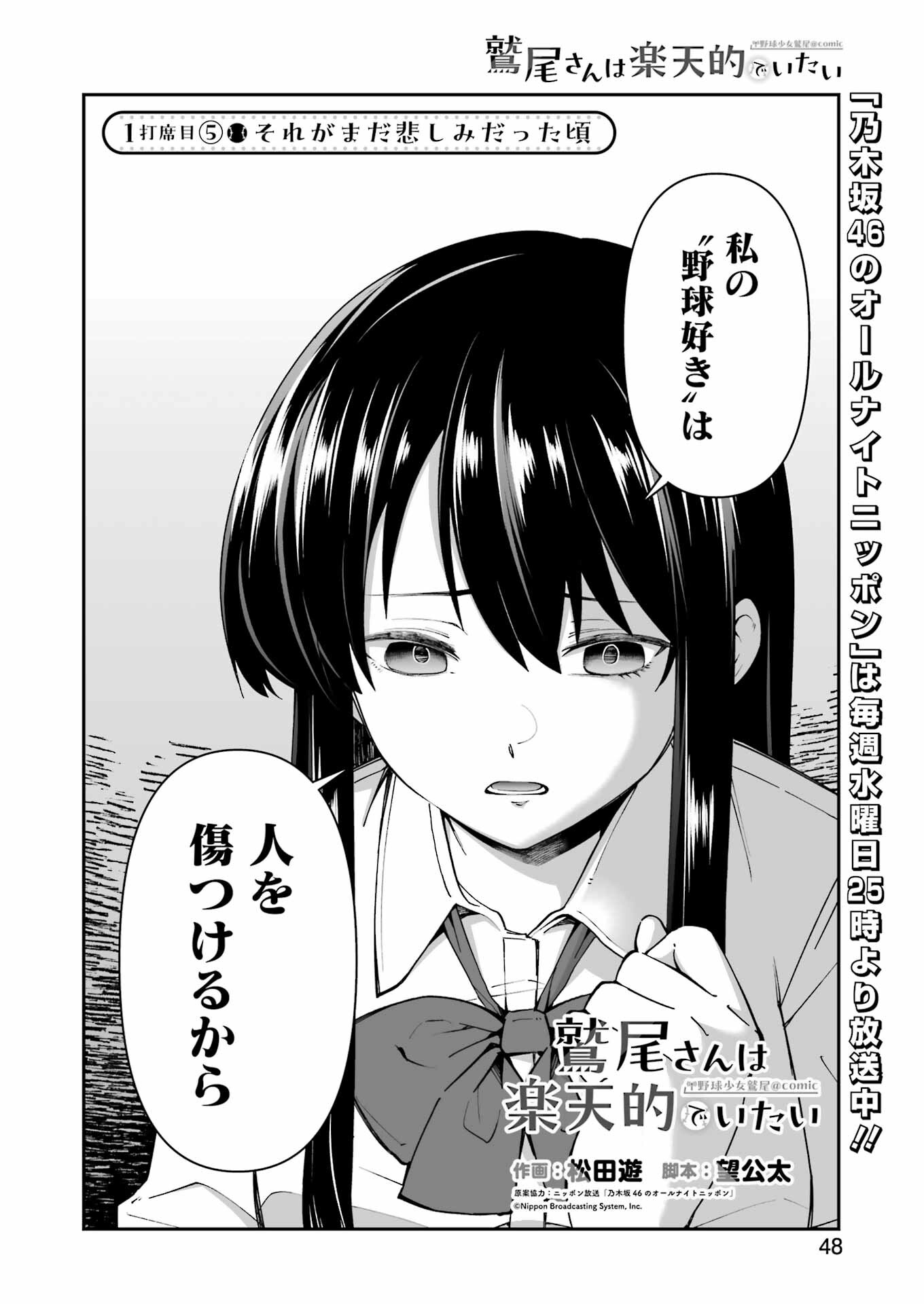 Washio-san wa Rakutentekide Itai - Chapter 1.5 - Page 1