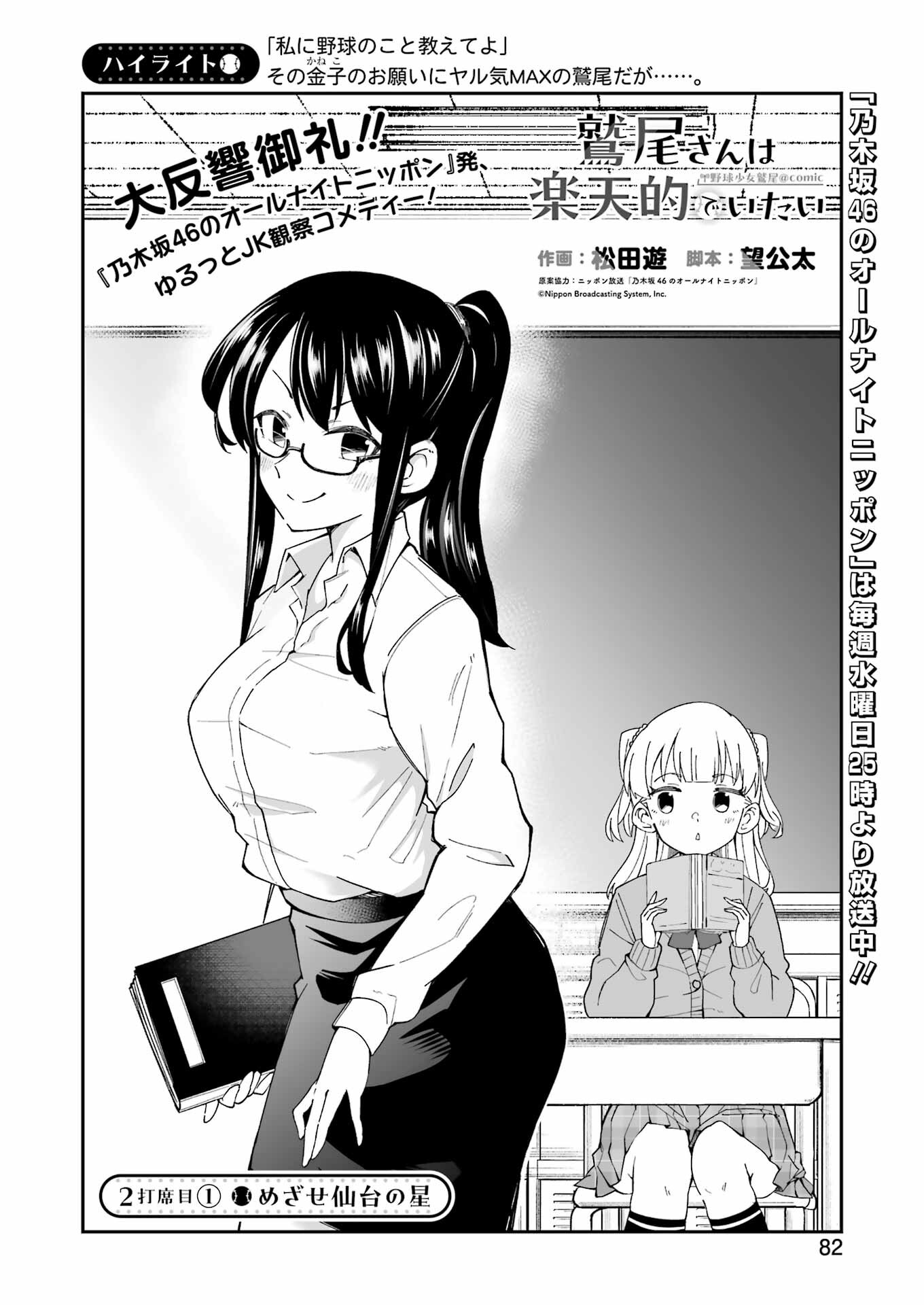 Washio-san wa Rakutentekide Itai - Chapter 2.1 - Page 2