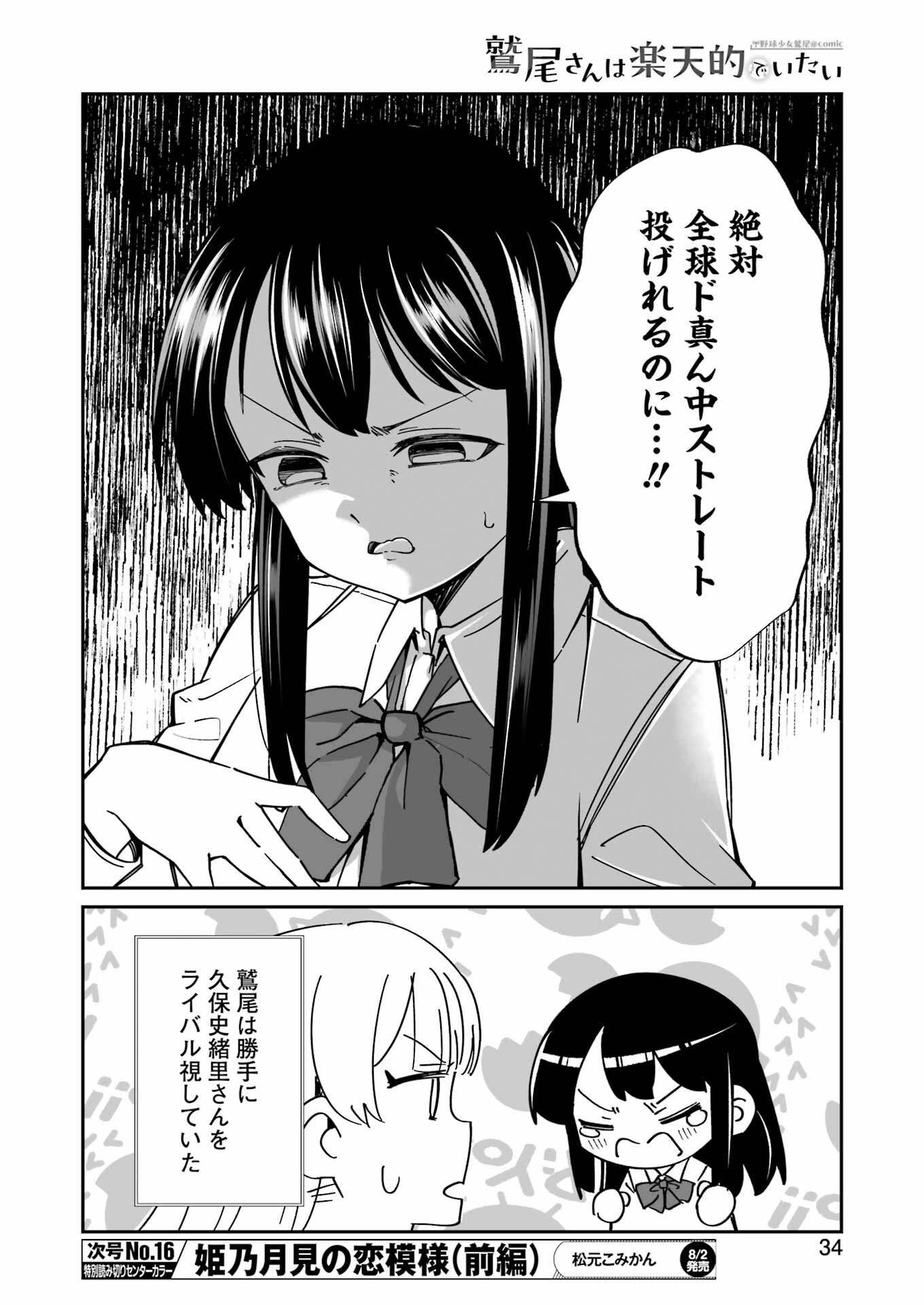 Washio-san wa Rakutentekide Itai - Chapter 8.1 - Page 20