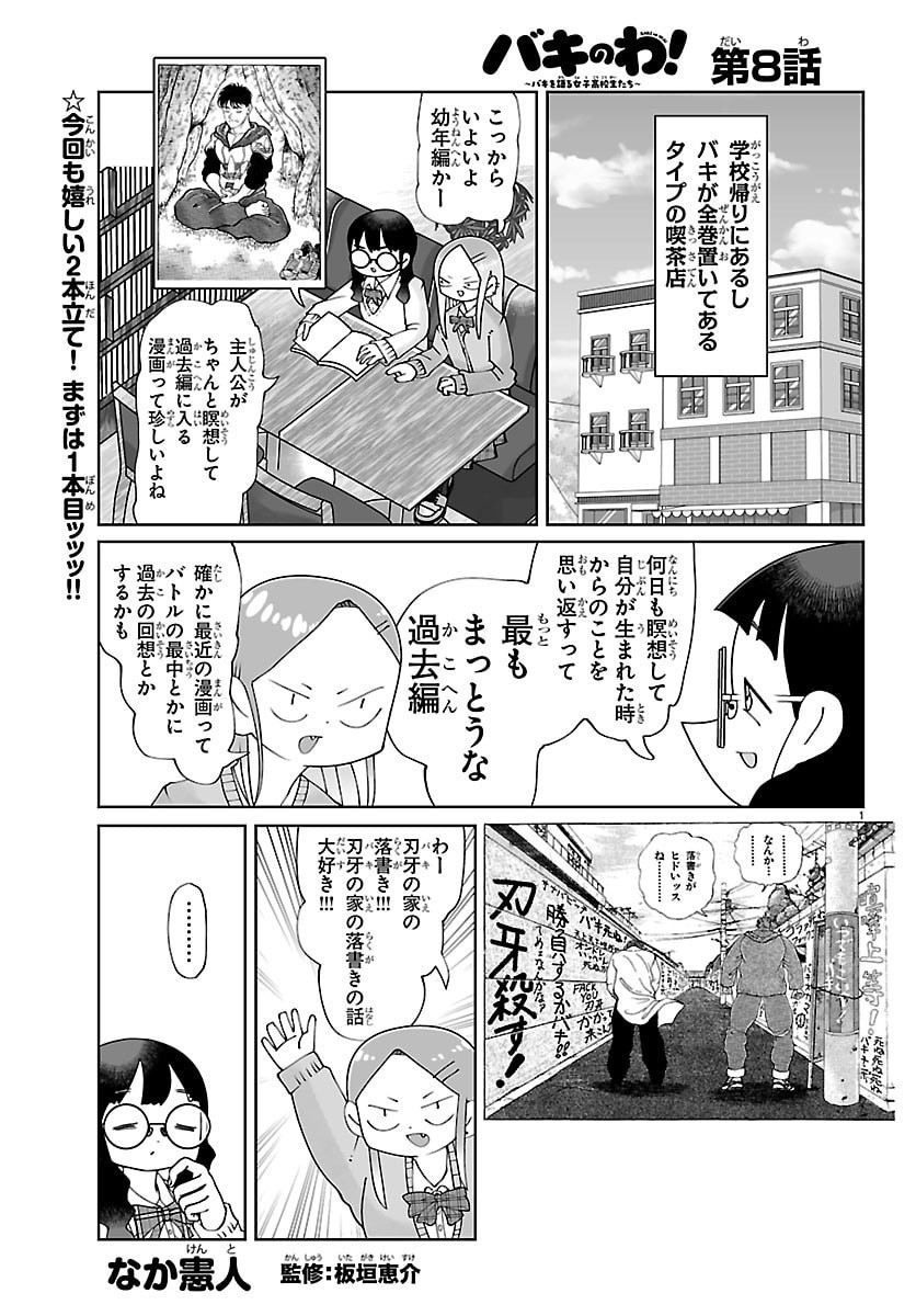 Baki no Wa! - Baki wo Kataru Joshikousei Tachi - Chapter 8 - Page 1
