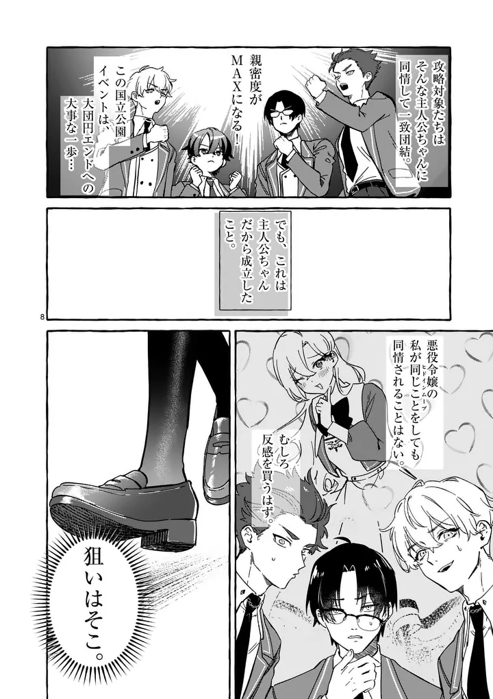 Hametsu wo Hikaeta Akuyaku Reijou ga Muri Shite Heroine wo Enjita Kekka - Chapter 10.1 - Page 8