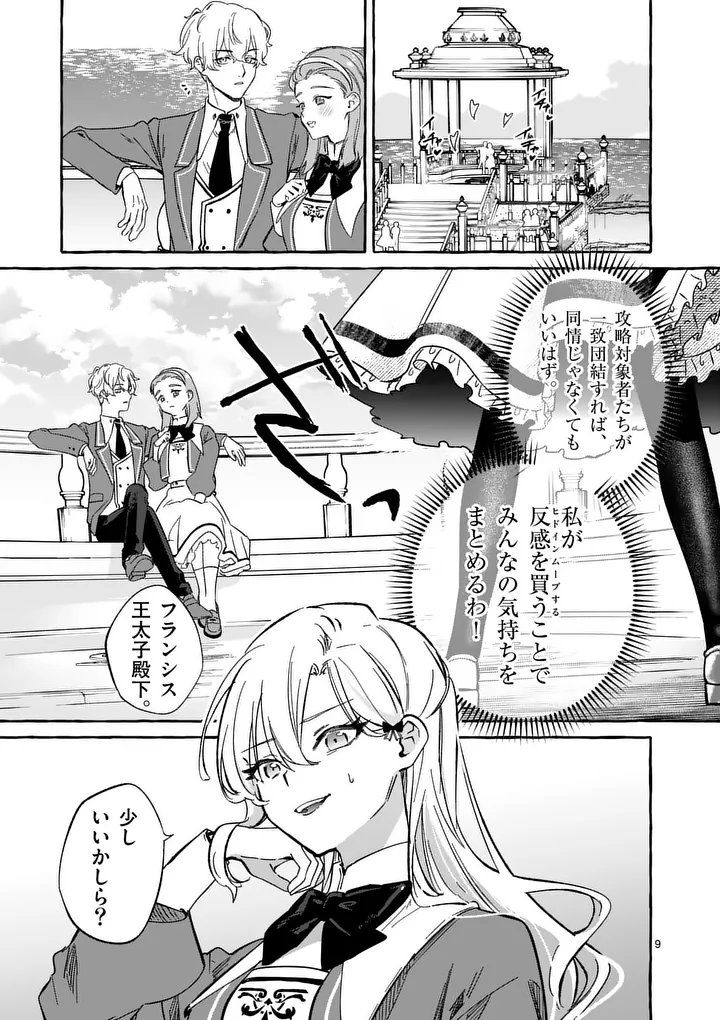 Hametsu wo Hikaeta Akuyaku Reijou ga Muri Shite Heroine wo Enjita Kekka - Chapter 10.1 - Page 9