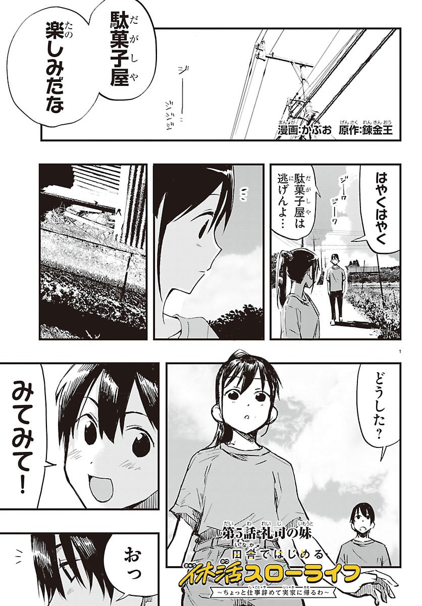 Inaka de Hajimeru Kyuukatsu Slow Life - Chapter 5 - Page 1