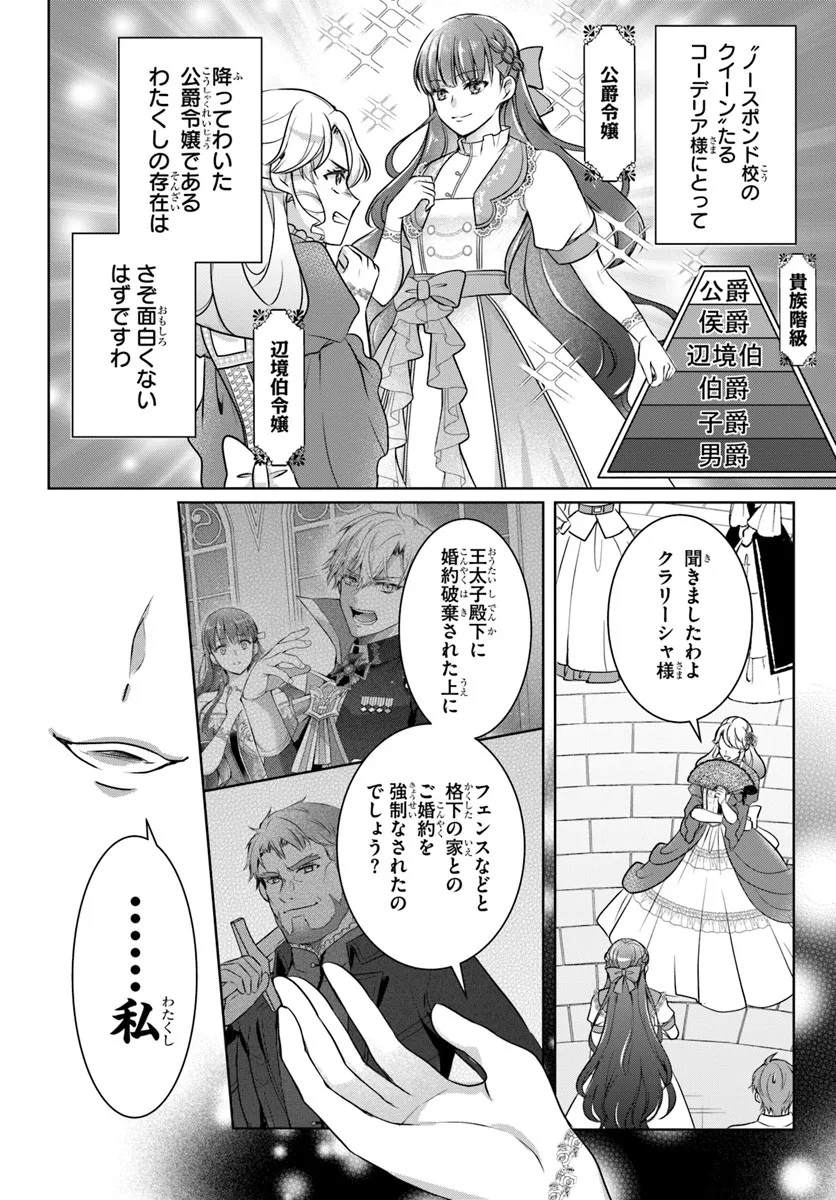 Kanpeki Reijo Clarice no Kagayaki wa Gyakkyo Nanka ja Kumoranai - Konyakuhaki Sarete mo Jiriki de Shiawase wo Tsukameba Yoi Node wa? - Chapter 3.1 - Page 14