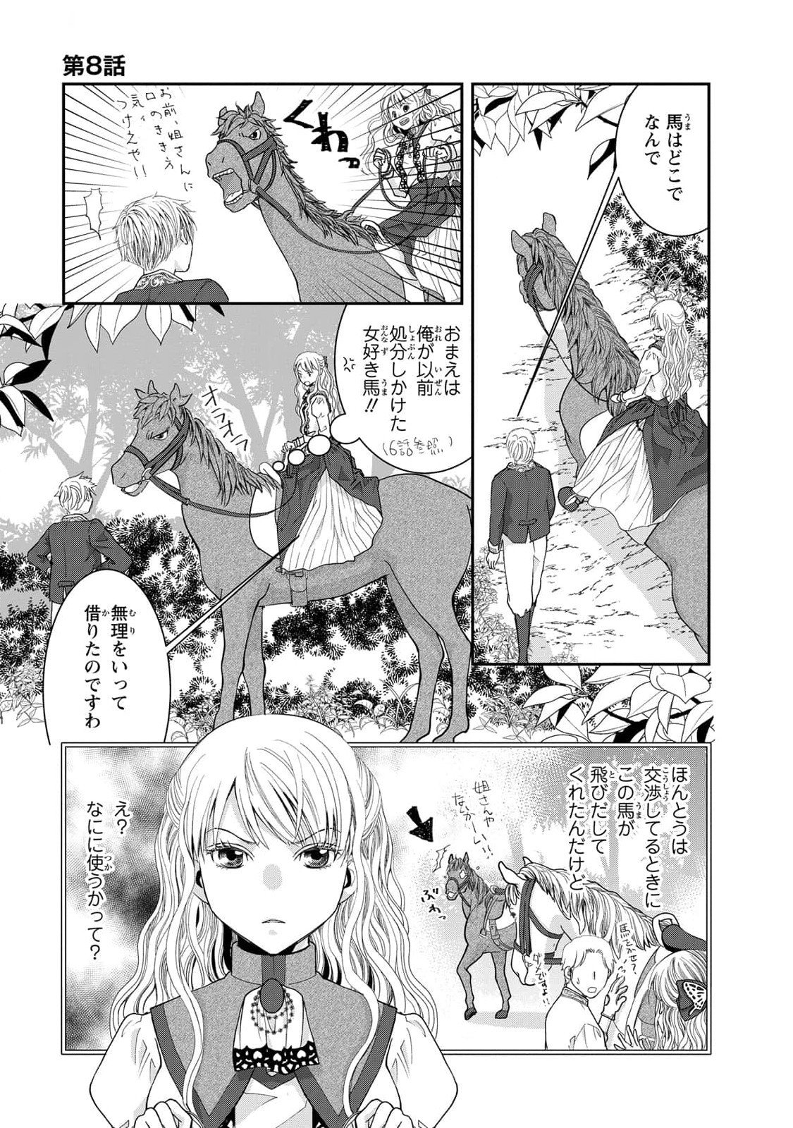 Konse wa Akujo de Ikinobimasu! - Tamanokoshi wa Shibou Flag no de, Ochikobore Muko ni Shimasu - Chapter 8 - Page 23