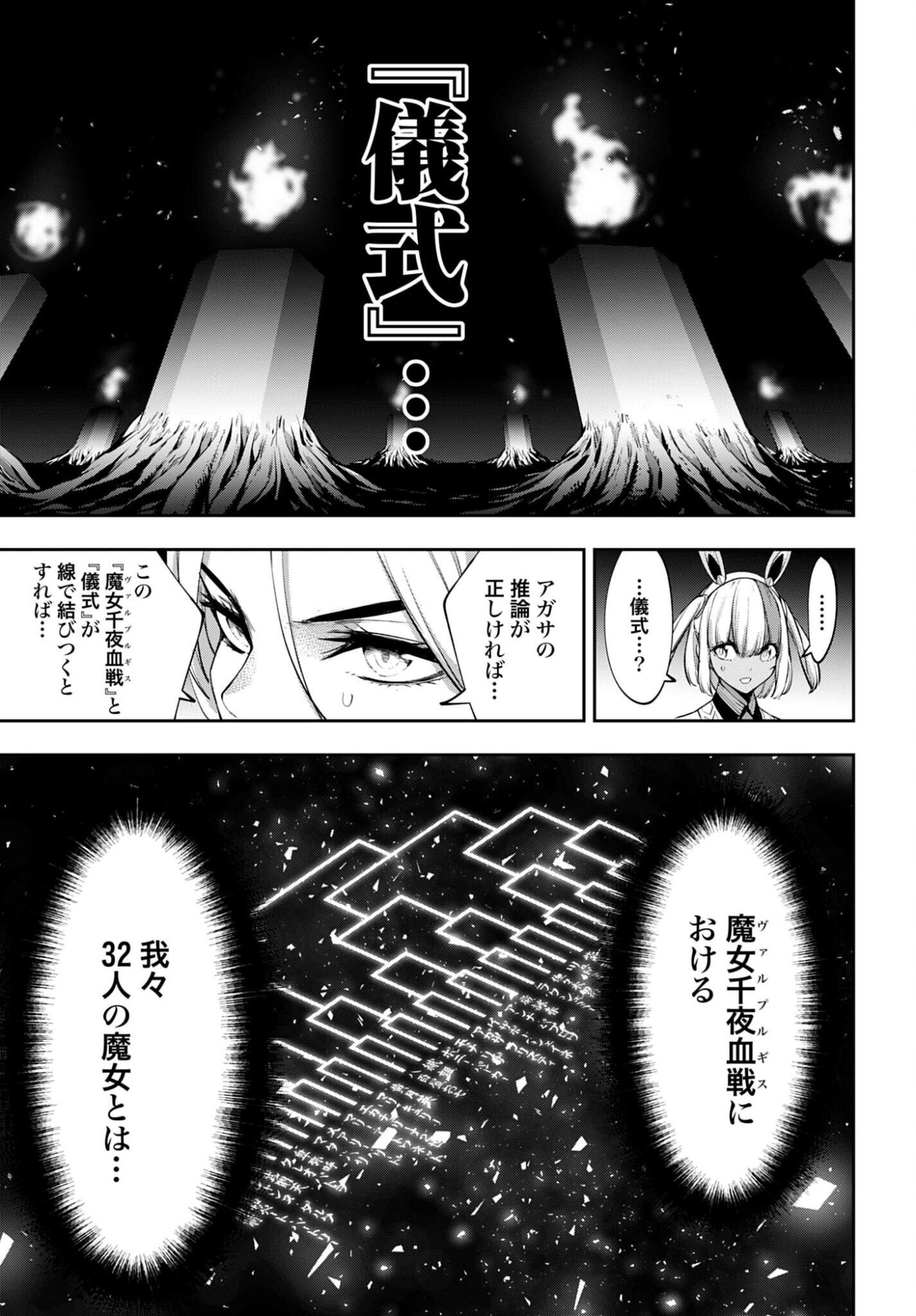 Majo Taisen: 32-nin no Isai no Majo wa Koroshiau - Chapter 68 - Page 21