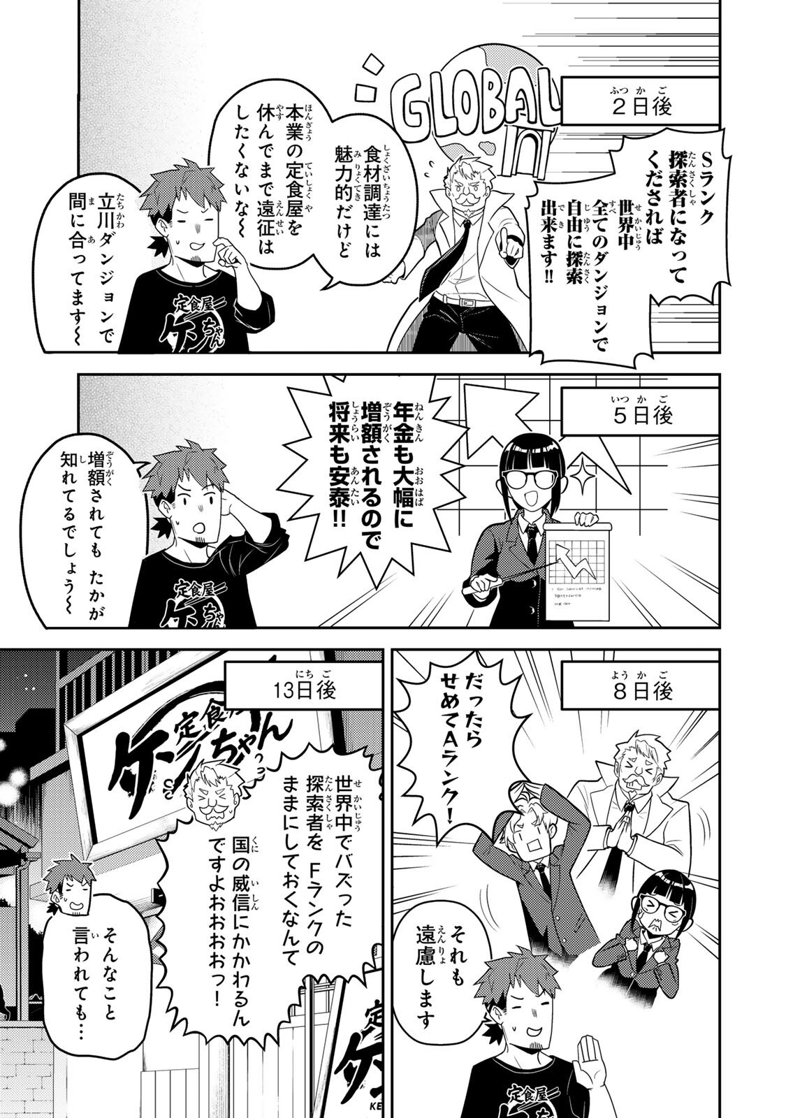 Mukashi Totta Kinedzuka de... To iinagara Musou suru Teishoku-ya no Ossan, Jitsu wa Densetsu no Dungeon Kouryokusha - Chapter 6.1 - Page 7