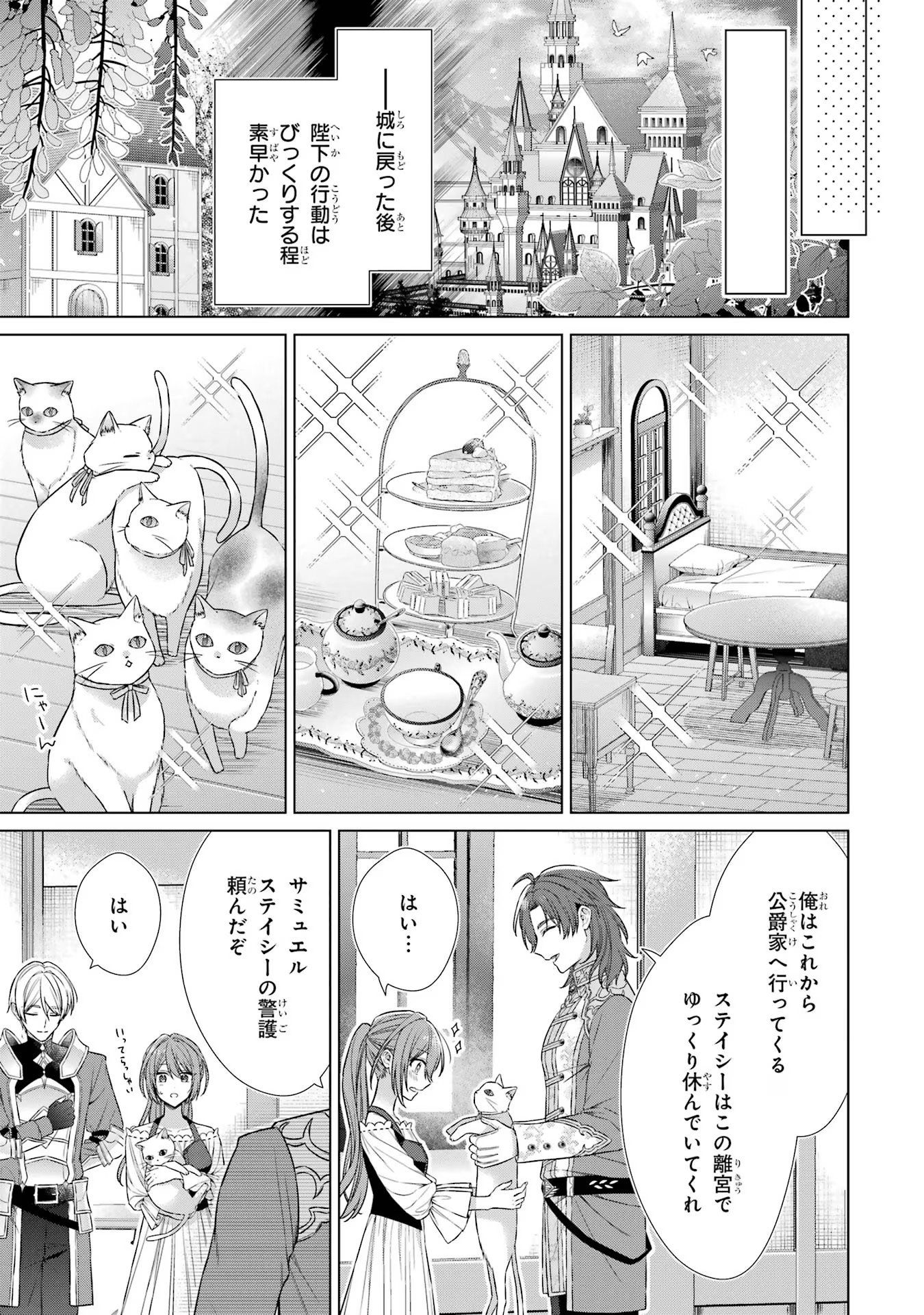 Seijo ga Amayakashitekureru Yasashii Dannasama o Boshuu Shitara Kokuou Heika ga Rikkouho Shitekita - Chapter 3 - Page 41