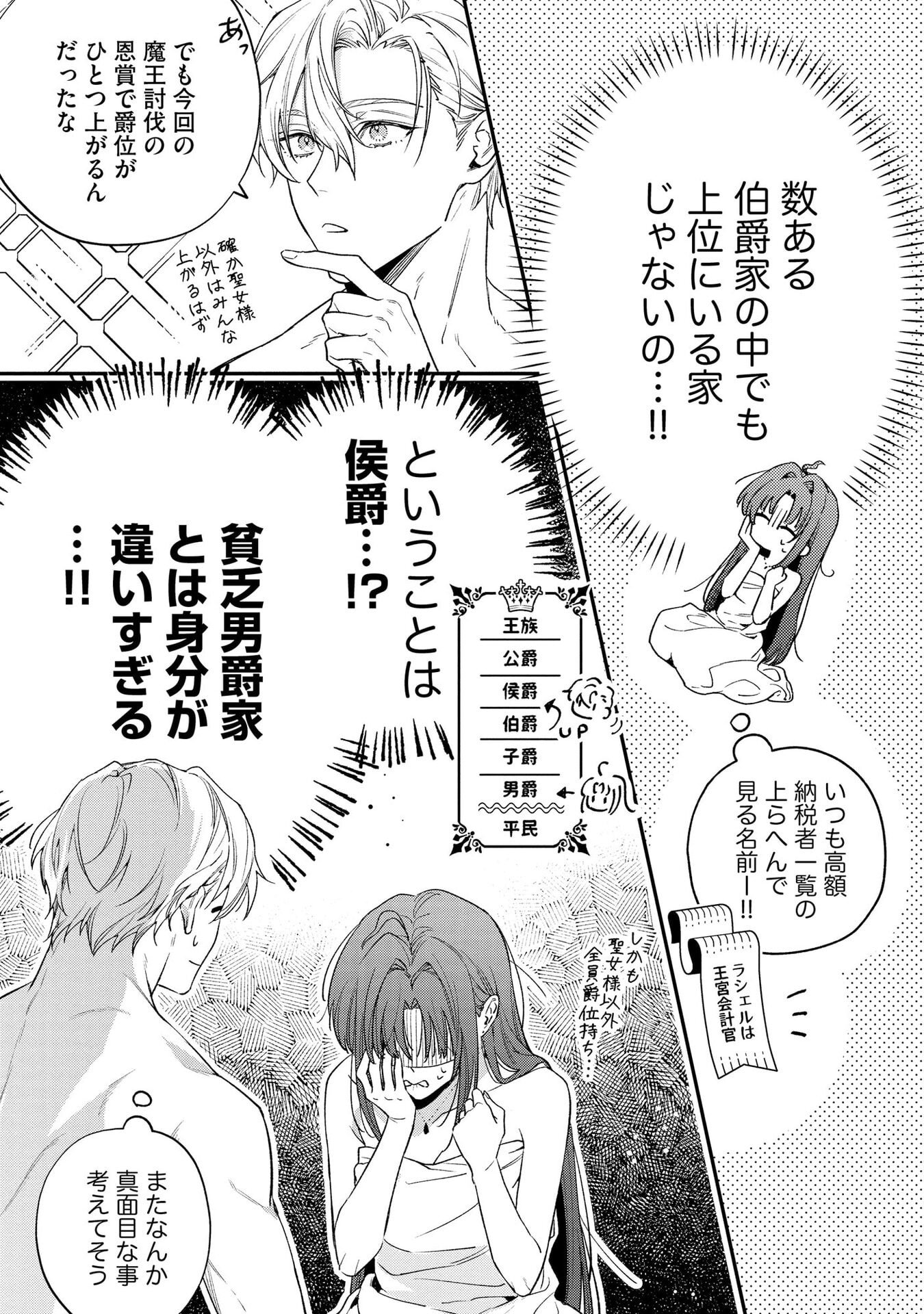Seijo-sama no Gyaku Harem kara Abureta Kishi-sama ni Netsuretsu ni Kyuuaisareteiru Ken - Chapter 3 - Page 5