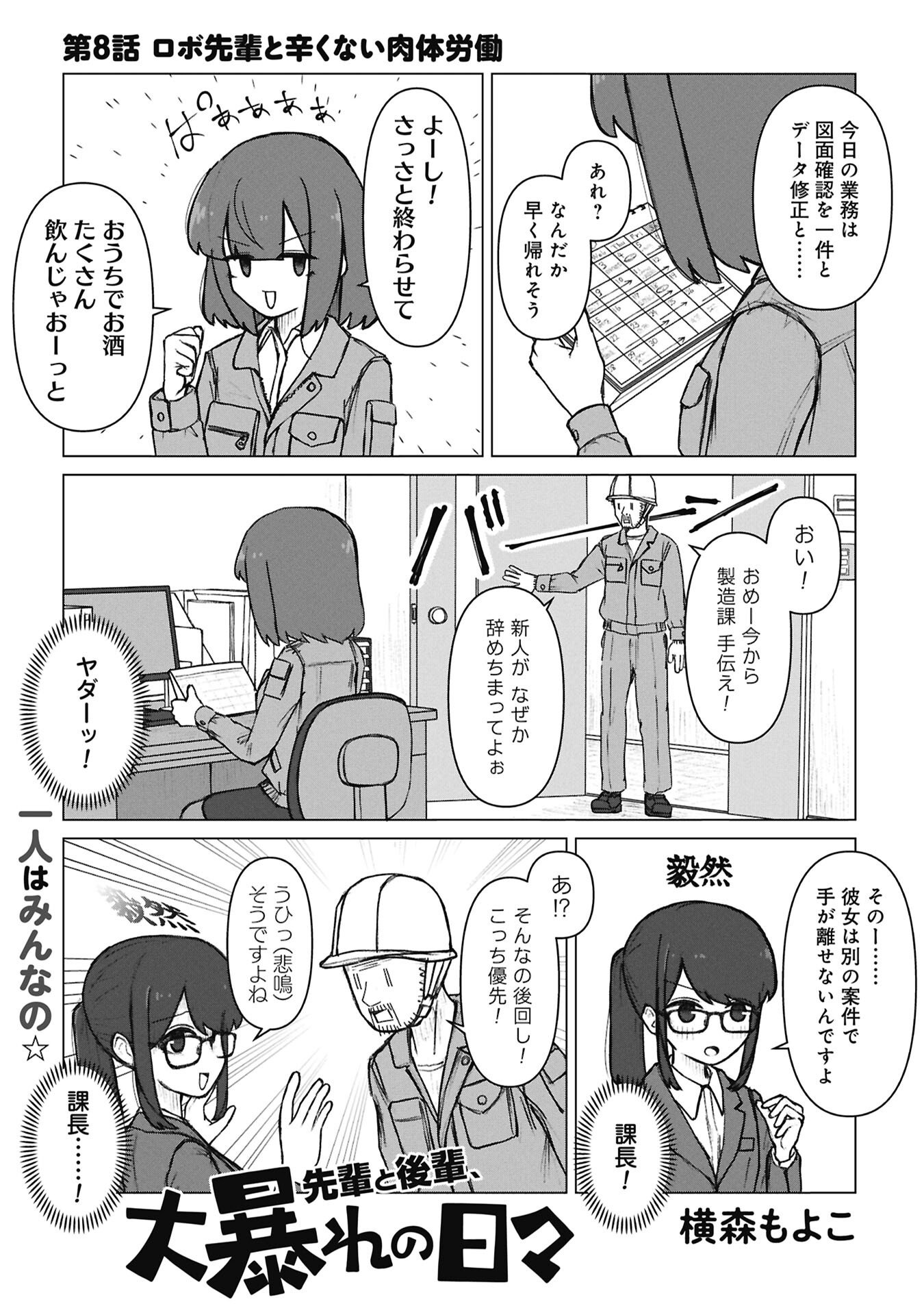 Senpai to Kouhai, Ooabare no Hibi - Chapter 8 - Page 1