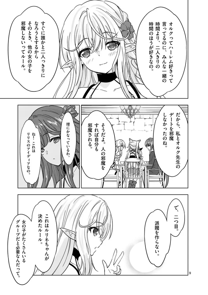 Shijou Saikyou Orc-san no Tanoshii Tanetsuke Harem Zukuri - Chapter 135 - Page 9