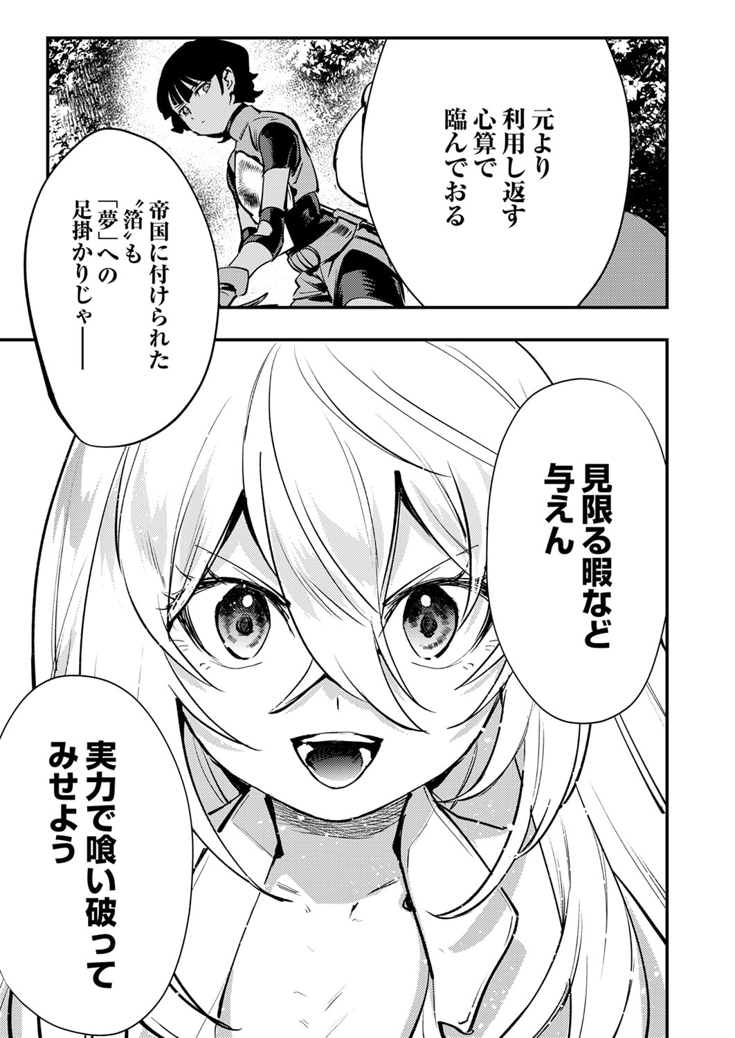 Shura Youjo no Eiyuutan: Hanpasha to Iwa Reta Youhei, Youjo ni Tensei Shite Nariagaru - Chapter 13 - Page 21