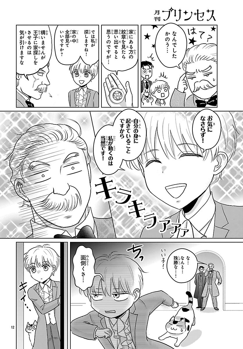 Tensei Shita Mikeneko wa Ouji to Gyokuza no Yume o Miru - Chapter 8.1 - Page 12